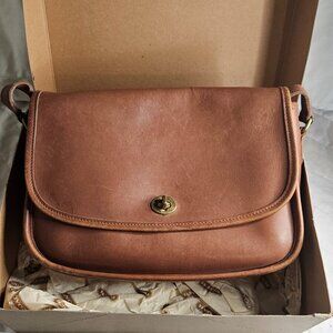 Coach City Bag 9790 British Tan Leather + Original Box | Vintage Icon Made in US